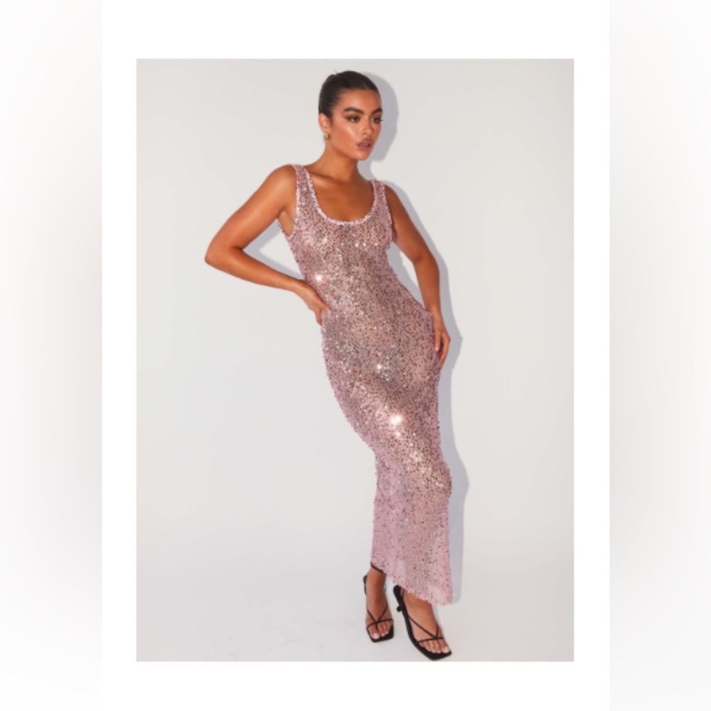 NWT pink sequin dress